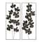 Black Floral Contemporary Wall D&#xE9;cor Set